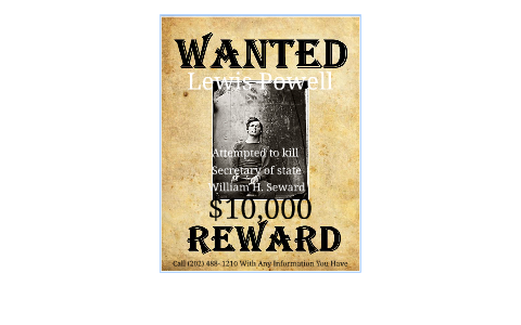 Lewis Powell Wanted Poster by Mary Burkett on Prezi