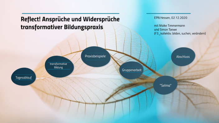 Reflect! Transformative Bildung By Simon Toewe On Prezi