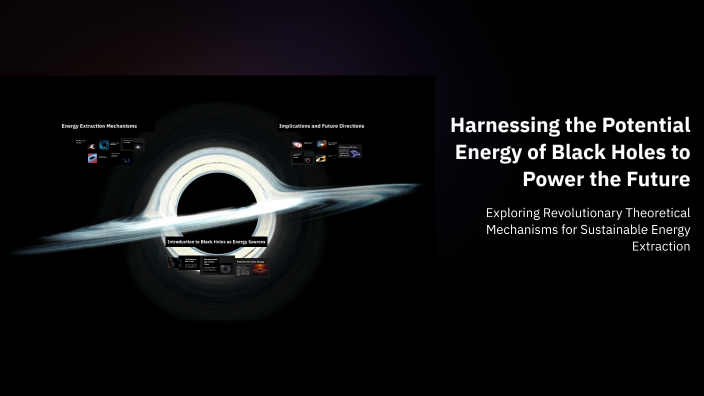 Harnessing the Potential Energy of Black Holes to Power the Future by ...