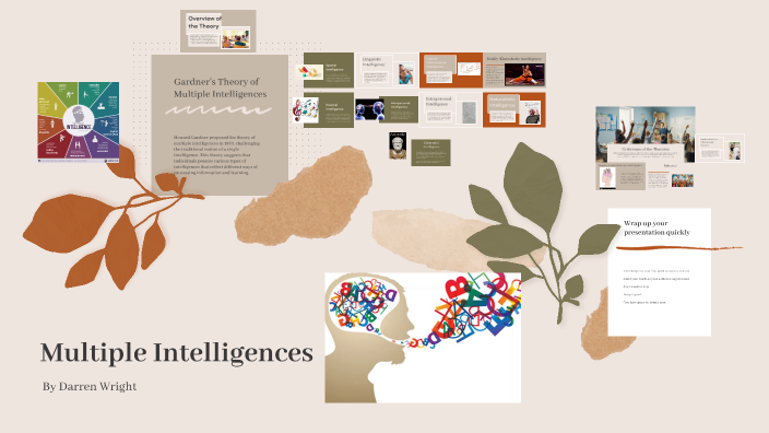 Multiple Intelligences by Darren Wright on Prezi