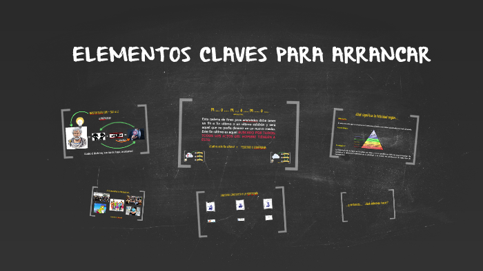 ELEMENTOS CLAVES PARA ARRANCAR by Jose Efrain Perez Calvillo on Prezi
