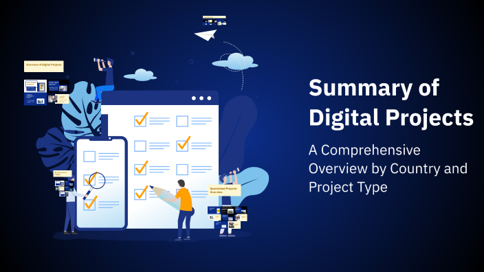 Digital Summary Example Summary of Digital Projects by George on Prezi