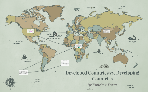 Developed countries vs. Developing countries by Tanicia Doerkson