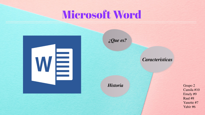 Microsoft Word by camila fernandez on Prezi