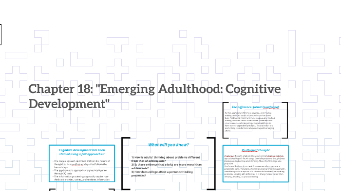 emerging adulthood cognitive development