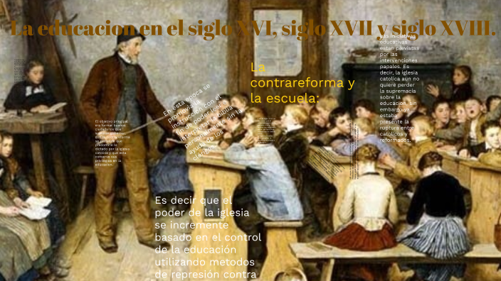 Historia De La Educación En El Siglo Xvi Xvii Y Xviii By Yosselin