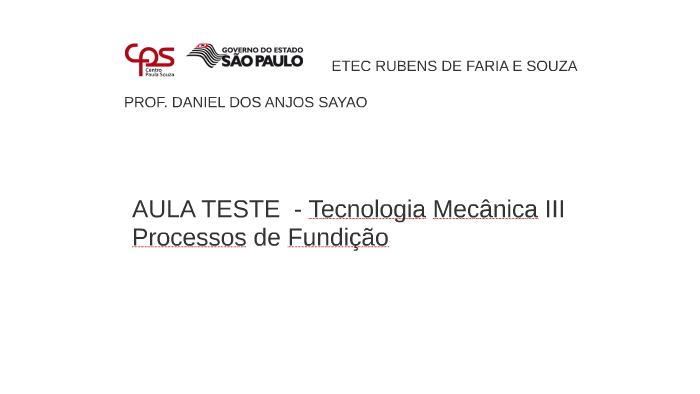 ETEC RUBENS DE FARIA E SOUZA