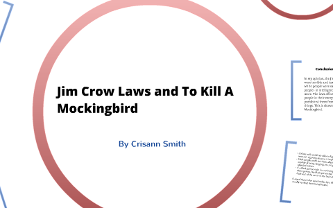 jim crow laws in to kill a mockingbird