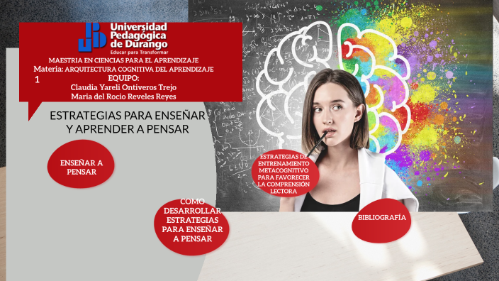 ESTRATEGIAS PARA ENSEÑAR Y APRENDER A PENSAR by rocio reveles on Prezi