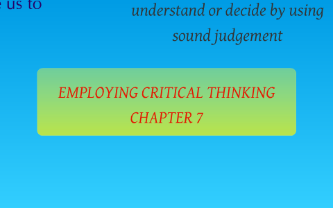 Why critical thinking is important in the workplace image