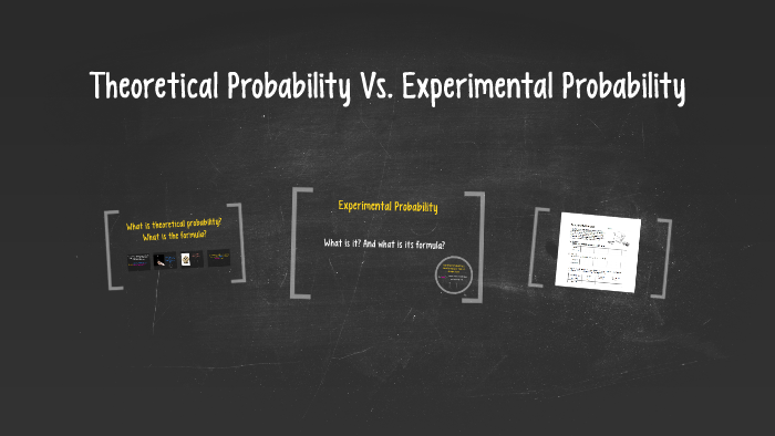 theoretical probability vs experimental probability ppt