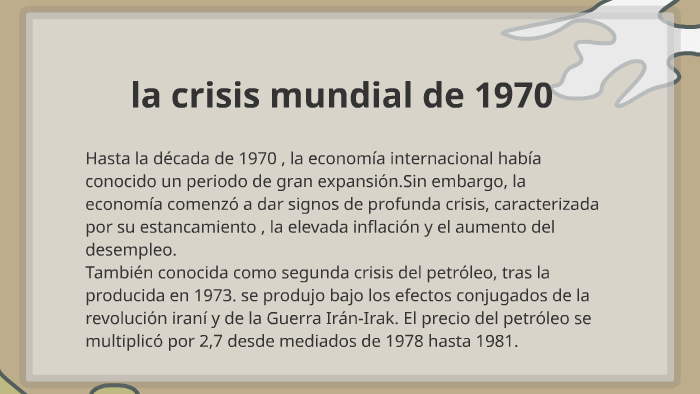 La Crisis Mundial De 1970 By Henry Arturo Giron Alva On Prezi