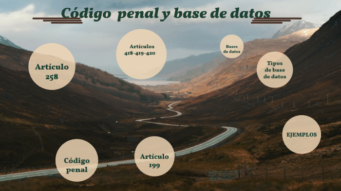 CODIGO PENAL Y BASE DE DATOS by Valentina Guevara Hernandez on Prezi