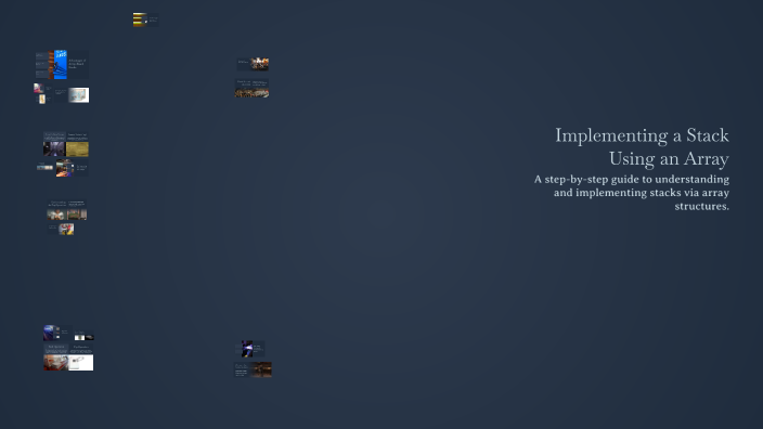 Implementing a Stack Using an Array by l l on Prezi