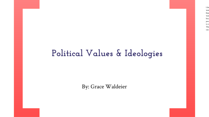 political values essay