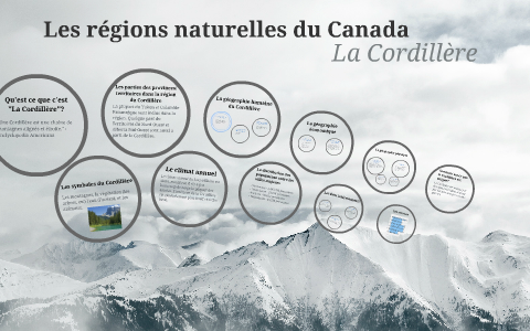 Les regions naturelles du Canada ; La Cordillere by Chelsea Tolentino