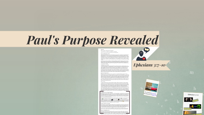 Paul's Purpose Revealed by Adam Richardson on Prezi