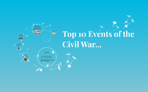 Top 10 Events of the Civil War... by Tanica King on Prezi