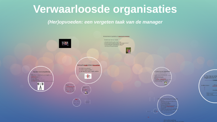 Verwaarloosde organisaties / organisatieonderdelen by Nienke Jansen on ...