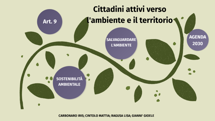 Cittadini attivi verso l'ambiente e il territorio by IRIS CARBONARO on  Prezi Next