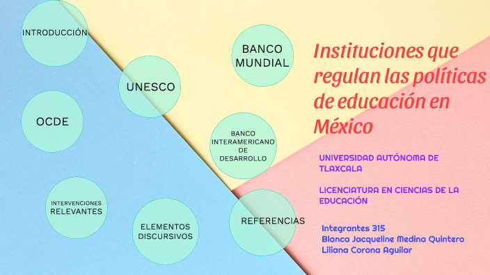 Instituciones que regulan las políticas de educación en México by ...