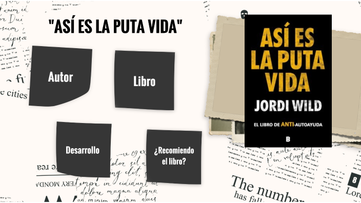 Critica Libro: Así es la puta vida, De Jordi Wild. 