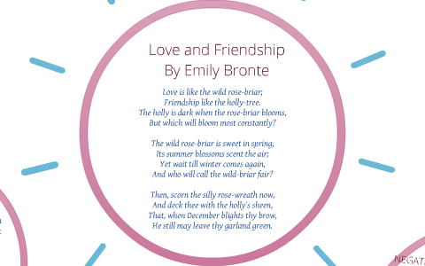 Emily Bronte By Amber Nelson Love And Friendship Paraphrase 