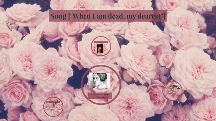 Song When I Am Dead My Dearest By Yanika Anaya