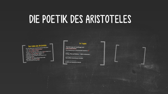 DIE POETIK DES ARISTOTELES by Lotti Ludwig