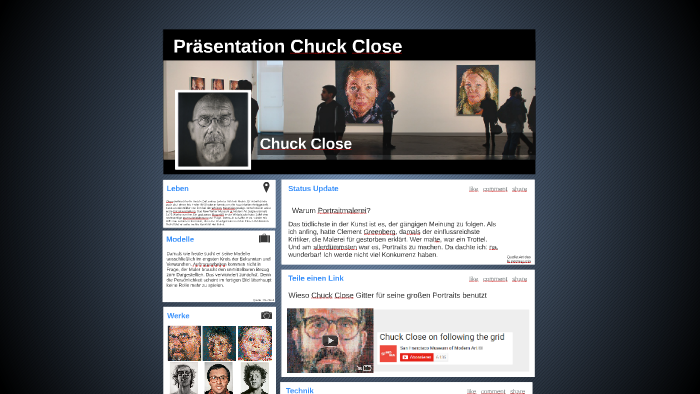 Prasentation Chuck Close By Maik Rademacher