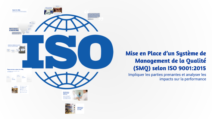 Mise en Place d’un Système de Management de la Qualité (SMQ) selon ISO ...