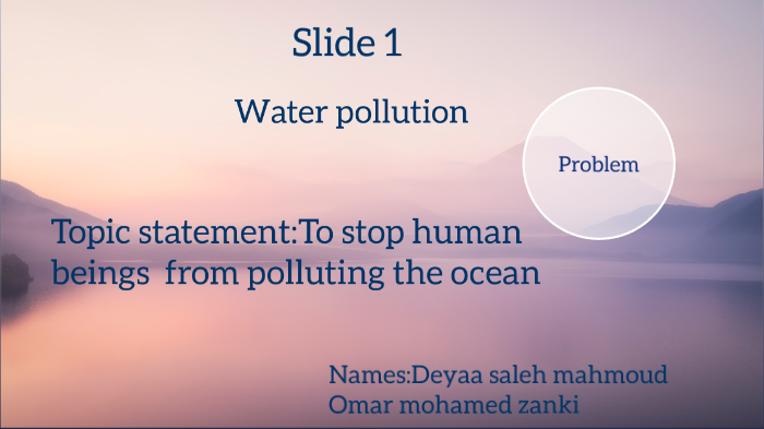 water pollution by abdul8doos 3bas on Prezi