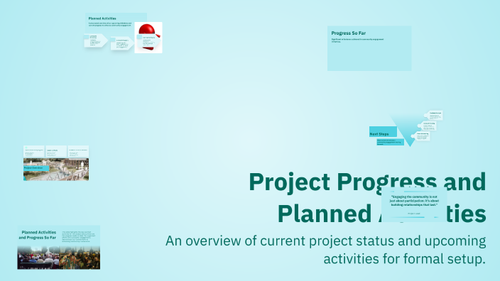 Project Progress and Planned Activities by preeti das on Prezi