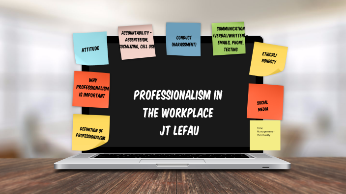professionalism presentation by JT Lefau on Prezi