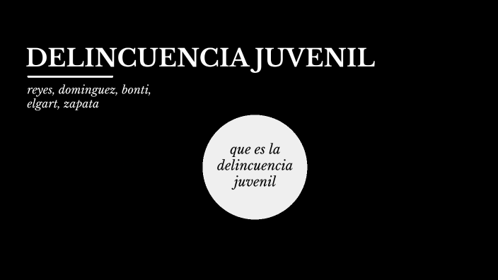 Delincuencia Juvenil By Sofia Rueda On Prezi