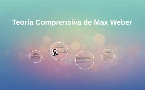 Teoría Comprensiva De Max Weber By Itza Ramirez On Prezi