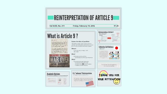 japan article 9 reinterpretation