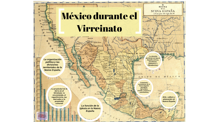 Mapa De Mexico En El Virreinato