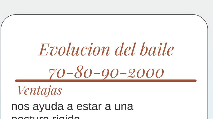 Evolucion del baile 70-80-90 en la actualidad by ronald valenzuela on Prezi
