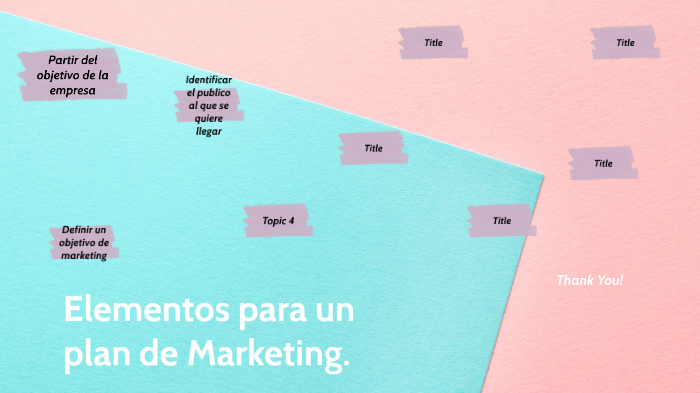 Elementos para un plan de Marketing by Juan Eduardo Chavez Gutierrez on ...