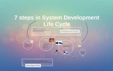 7 steps in System Development Life Cycle by dora amran