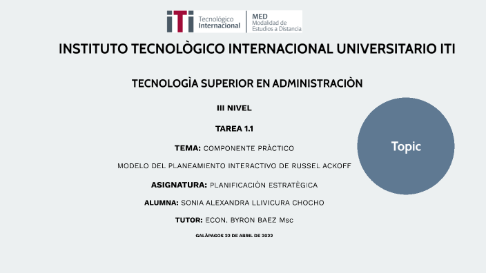 INSTITUTO TECNOLÒGICO INTERNACIONAL UNIVERSITARIO ITI by Sonia Alexandra  Llivicura Chocho