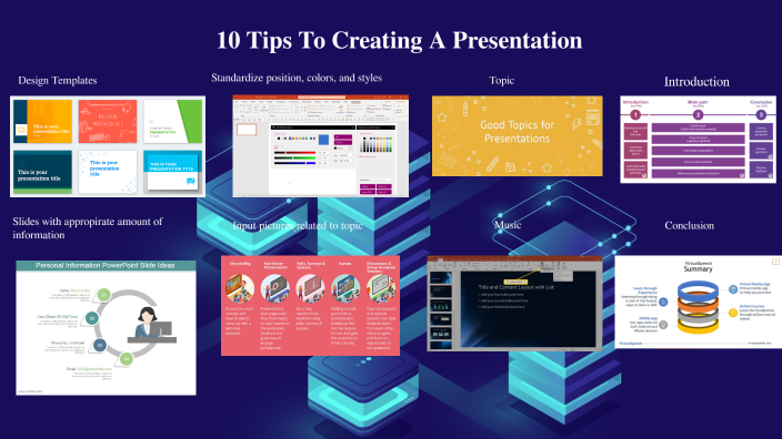 explain any one method of creating a presentation