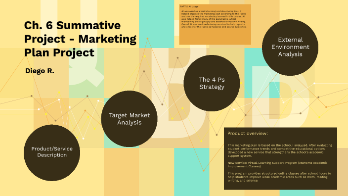 Ch. 6 Summative Project - Marketing Plan Project by Diego R on Prezi