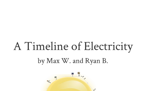 Electricity Timeline By Max Wang