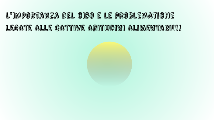 Cattive Abitudini Alimentari By Erika Altobelli On Prezi