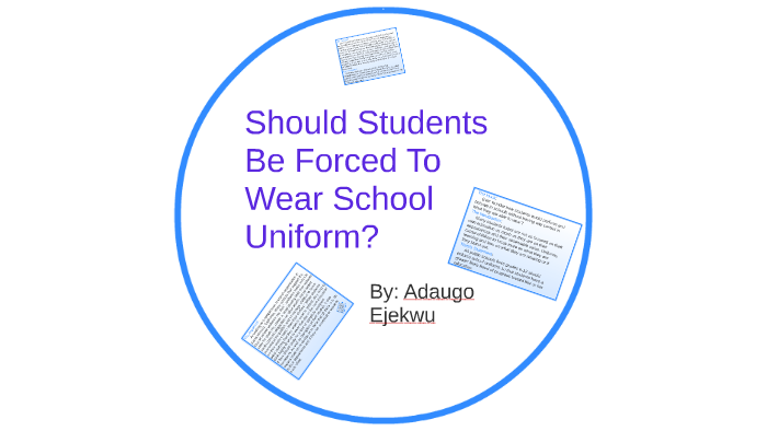 students should not be forced to wear uniforms essay