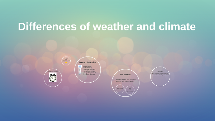 Difference of climate and weather by Angela Fullmer on Prezi