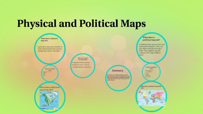 Physical and Political Maps by Kelby Givens