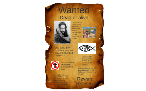 Wanted Poster From Romans view by Nathan Powick on Prezi